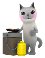 Yasaneko the perverse cats Tora Ver. sticker #1215952