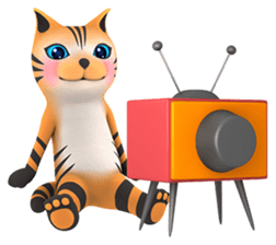 Yasaneko the perverse cats Tora Ver. sticker #1215954