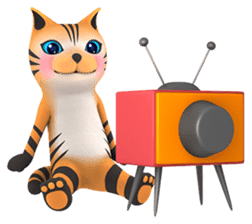 Yasaneko the perverse cats Tora Ver. sticker #1215954