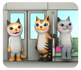 Yasaneko the perverse cats Tora Ver. sticker #1215961