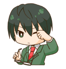 The boy wearing glasses sticker #1215966