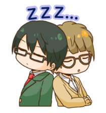 The boy wearing glasses sticker #1215975
