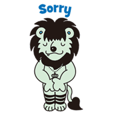 Sentimental LION "SPIN" sticker #1216260