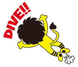 Sentimental LION "SPIN" sticker #1216271