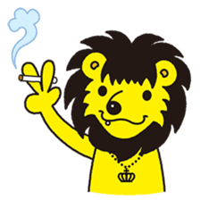 Sentimental LION "SPIN" sticker #1216276