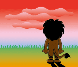 Sentimental LION "SPIN" sticker #1216280