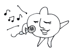 cute rounded eye twins sticker #1216484