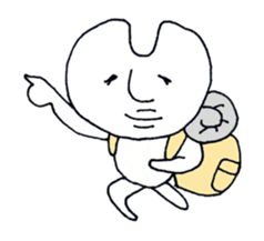 cute rounded eye twins sticker #1216486