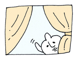 cute rounded eye twins sticker #1216491