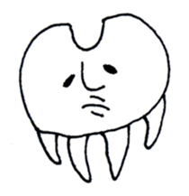 cute rounded eye twins sticker #1216506