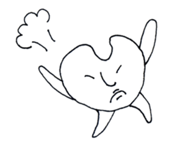 cute rounded eye twins sticker #1216508