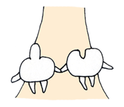 cute rounded eye twins sticker #1216516