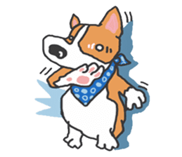 easygoing corgi GENTA sticker #1216565