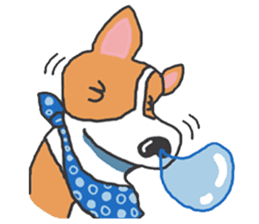 easygoing corgi GENTA sticker #1216566