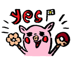 Baby pig sticker #1216802