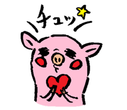 Baby pig sticker #1216807
