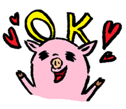 Baby pig sticker #1216812