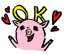 Baby pig sticker #1216812