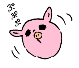 Baby pig sticker #1216837