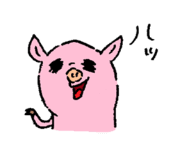 Baby pig sticker #1216839