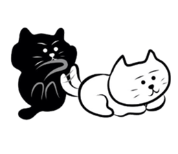 Kuronekokun tokidoki Shironekochan sticker #1218767