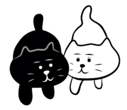 Kuronekokun tokidoki Shironekochan sticker #1218768