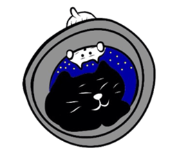 Kuronekokun tokidoki Shironekochan sticker #1218775