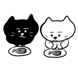 Kuronekokun tokidoki Shironekochan sticker #1218776