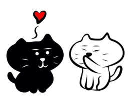 Kuronekokun tokidoki Shironekochan sticker #1218780