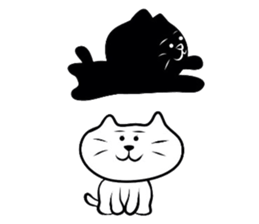 Kuronekokun tokidoki Shironekochan sticker #1218782