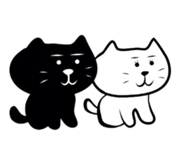 Kuronekokun tokidoki Shironekochan sticker #1218785