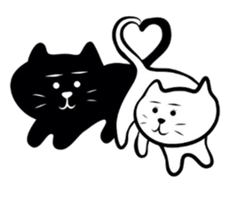 Kuronekokun tokidoki Shironekochan sticker #1218789