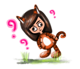 KiKii Naughty Little Tiger sticker #1218884