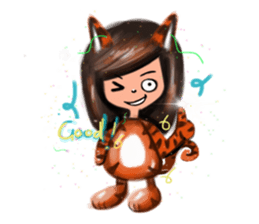 KiKii Naughty Little Tiger sticker #1218886