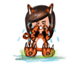 KiKii Naughty Little Tiger sticker #1218887