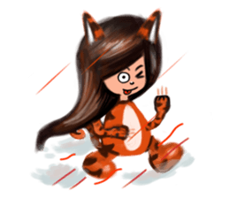 KiKii Naughty Little Tiger sticker #1218889