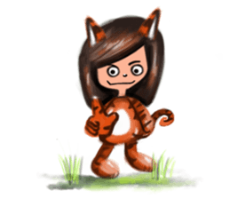 KiKii Naughty Little Tiger sticker #1218897