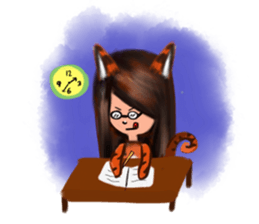 KiKii Naughty Little Tiger sticker #1218907