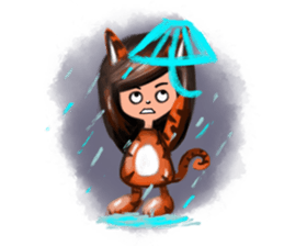 KiKii Naughty Little Tiger sticker #1218918