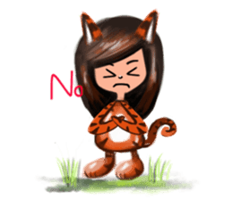 KiKii Naughty Little Tiger sticker #1218920