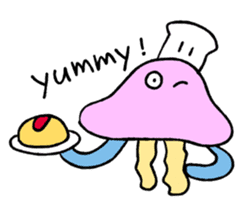 Kinkuma and Jellyfish sticker #1219051