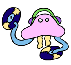 Kinkuma and Jellyfish sticker #1219065