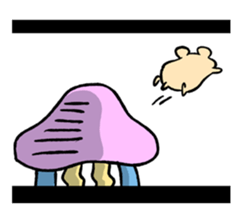 Kinkuma and Jellyfish sticker #1219081