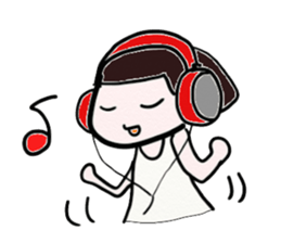 Mushroom girl sticker #1219319