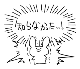 Heartline rabbit sticker #1220100