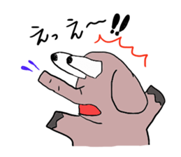 Talkative elephant sticker #1220189