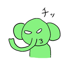 Talkative elephant sticker #1220190