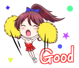 cheerleader dancing sticker #1220245