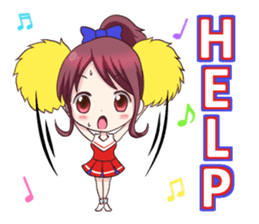 cheerleader dancing sticker #1220255