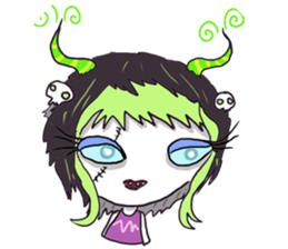 Xombie Grrls sticker #1220322